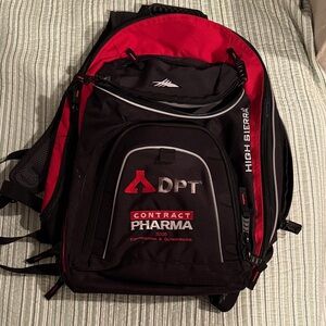 High Sierra Red and Black Backpack
